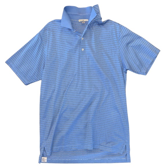 Peter Millar Striped Collar Polo Shirt - Picture 14 of 15